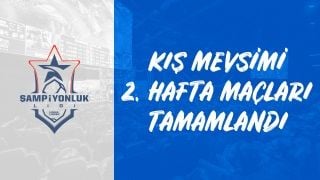 Şampiyonluk Ligi Kış Mevsimi 2. hafta sonuçları