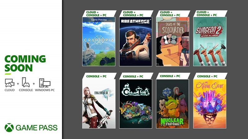 Xbox Game Pass'e sekiz yeni oyun ekleniyor
