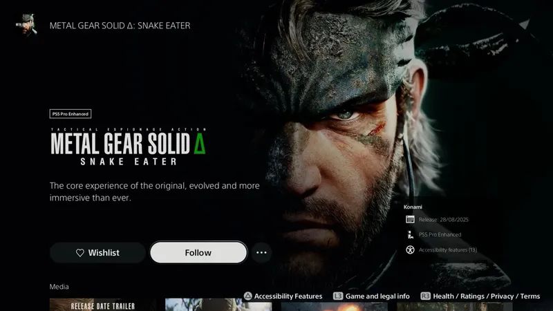 Metal Gear Solid Delta: Snake Eater Çıkış Tarihi Ortaya Çıktı