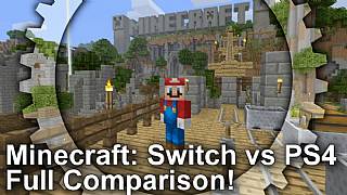 Minecraft'ın Switch vs PS4 grafik karşılaştırma videosu