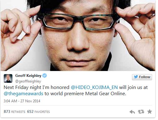 Metal Gear Online, The Game Awards'da gösterilecek!